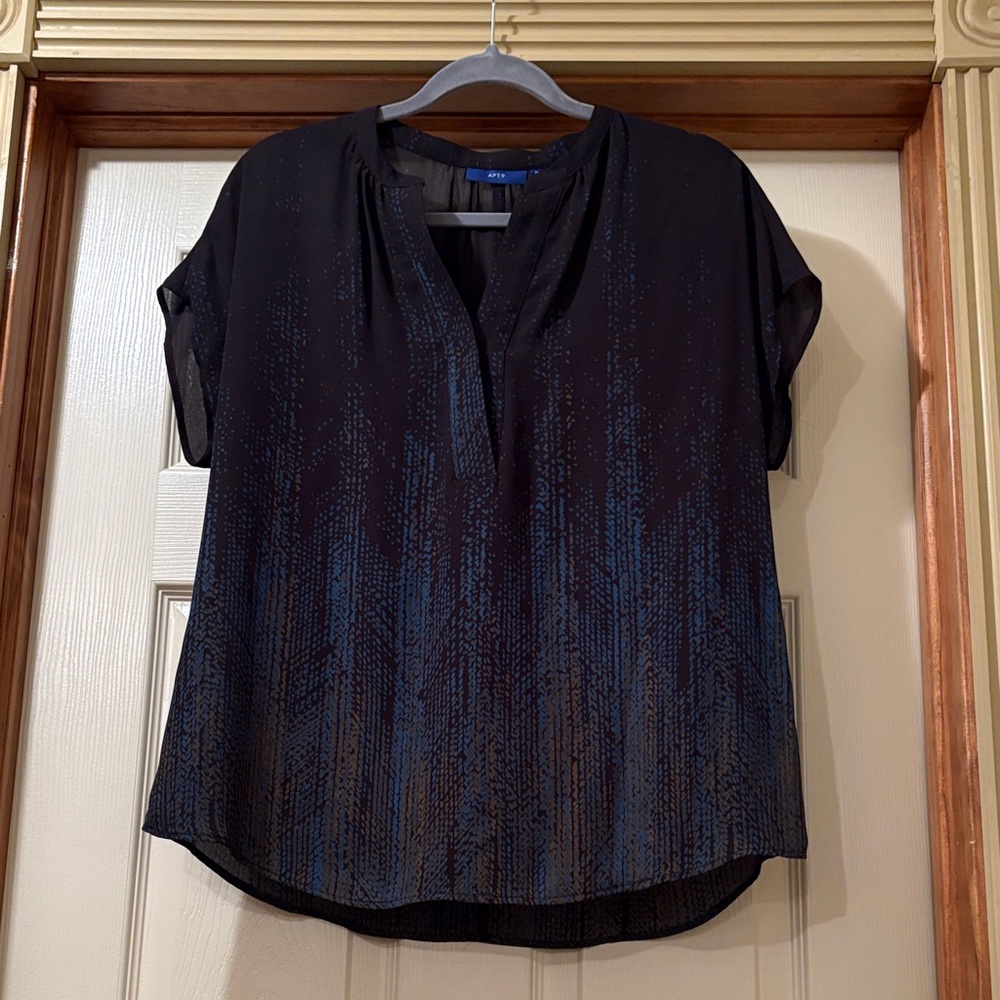 Black and Blue Women's Blouse